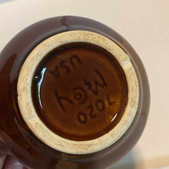 McCoy Brown Drip Glaze Creamer 7020 Vintage USA Pottery - Picture 11 of 11